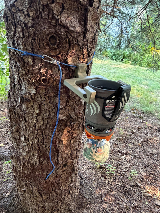 Rapid Boil Stove Hanger for Tree Stands & Saddle Hunters | Hands-Free Backcountry Cooking
