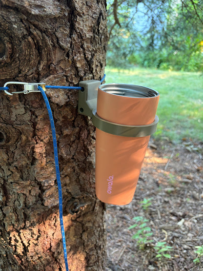 Tree-Mount Tumbler Holder | Hands-Free Drink Holder for Tree Stands, Hunting Blinds & Camp